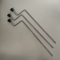 AOOLOO Trépieds de batterie en métal durables en 3 parties pour batterie de jazz, pieds de grosse caisse (60 cm de long)