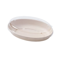 Boîte à emporter jetable écologique compostable et micro-ondable en pulpe de bagasse biodégradable 32 oz pour pique-nique et déjeuner