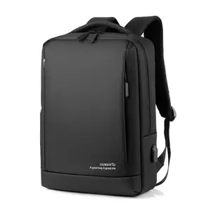 Large Capacity Waterproof Business Men Computer Laptop Bag Backpack With USB Charging Port