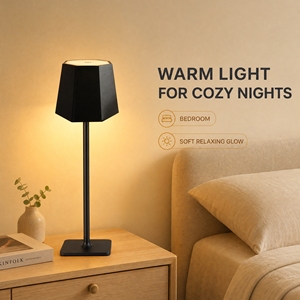 Modern LED Night <strong>Light</strong> <strong>Table</strong> All-Aluminum USB Charging Cross-Border Ornaments for Camping Bedside Atmosphere Battery Operated - Product Image 4