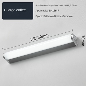 โคมไฟติดผนังโลหะแบบนอร์ดิกดีไซน์เนอร์ตกแต่งบ้านโคมไฟควบคุมระยะไกลสำหรับทางเดินข้างเตียงการติดตั้งแบบปิดภาคเรียน - Product Image 6