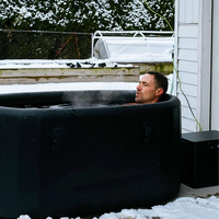Baignoire portable pour bain froid avec système de refroidissement de l'eau, bain de glace gonflable pour la récupération des athlètes