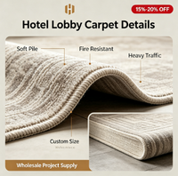 Moquette murale en polyester/nylon, moderne, pour salle de banquet, chambre d'hôtel, ignifuge, insonorisante, sur mesure