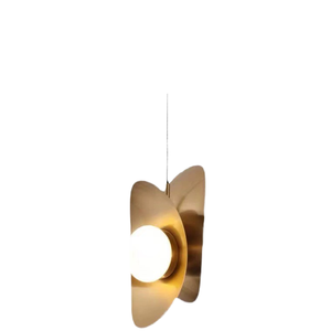 Lustre rond en verre de style nordique moderne, taille moyenne, avec structure en fer, luminaire suspendu décoratif pour éclairage intérieur - Product Image 4