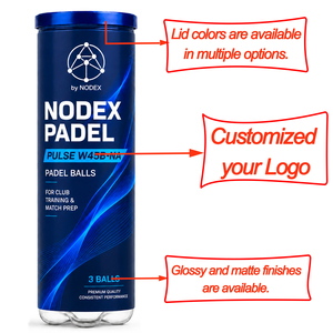 NODEXSPORT Emballage personnalisé OEM durable, balles de padel de qualité supérieure, approuvées par la <span class=keywords><strong>FIP</strong></span>, pressurisées, fabriquées en usine. - Product Image 5