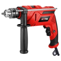 Perceuse à percussion 13 mm 710 W à vitesse variable, mandrin à clé, pour béton, acier, bois, maçonnerie