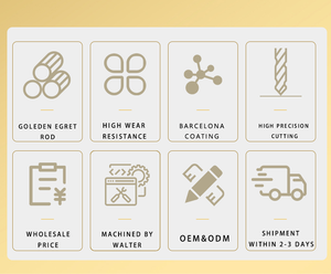 ريشة حفر ذاتية التمركز من ZROYEE مطلية بـ TiN من الفولاذ الكربيدي التنجستن للفولاذ المقاوم للصدأ وسبائك الألومنيوم - Product Image 6