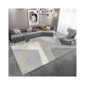 2024 Eco-friendly Modern New Design Crystal Velvet Carpet Non Slip Digital Printing Living Room large area rugs and Carpets
