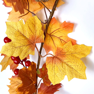 Guirnalda Artificial de Hojas de Arce y Girasol con Hiedra Sintética <span class=keywords><strong>para</strong></span> Decoración de Interiores, Exteriores, Hogar, Jardín y Bodas en China - Product Image 3