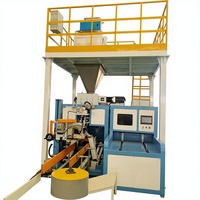 Solution de ligne d'emballage entièrement automatique et facile à utiliser pour engrais granulaires, aliments, riz, maïs et aliments pour animaux, capacité 25kg-50kg, pour ensachage et palettisation