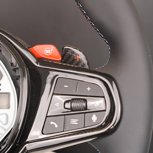 Volante de Cuero Estilo LCI Personalizado para <span class=keywords><strong>BMW</strong></span> F10 F30 G20 G30 G01 G05 M2 M3 G80 M4 G82 M Performance Racing - Product Image 5
