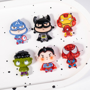 Phim Hoạt Hình <span class=keywords><strong>Marvel</strong></span> Loạt Nhân Vật Tự Làm Phụ Kiện Kem Nhựa Nhựa Keo Điện Thoại Di Động Trường Hợp Vá Tủ Lạnh Nam Châm & Keychain - Product Image 2