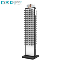 Étalage de lunettes de soleil sur pied avec écran LED, fabrication sur mesure par DSP Vietnam Factory Custom Optics Store