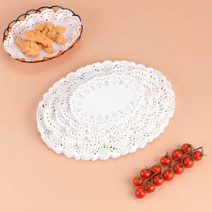 Vente en gros de nouveaux produits couleur blanche tapis de <span class=keywords><strong>table</strong></span> jetable en dentelle de qualité alimentaire napperons en dentelle de papier de style personnalisé - Product Image 5