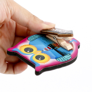 Promosyon hediyeler turistik hediyelik eşya İtalya Lignano kentsel binalar özelleştirilmiş 3d hayvan baykuş Eva buzdolabı mıknatısı - Product Image 3