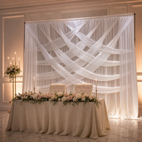 Tissu de fond moderne et coloré en fil de laine pour décorations de fêtes, mariages et cérémonies d'anniversaire