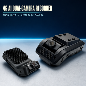 กล้องติดรถยนต์แบบเลนส์คู่ 4G GPS พร้อม WiFi ควบคุมผ่านแอพ ระบบ ADAS ตรวจสอบผู้ขับขี่ ระบบ BSD ติดตามยานพาหนะ สำหรับรถบรรทุก รถบัส รถแท็กซี่ และการใช้งานในกลุ่มรถ - Product Image 2
