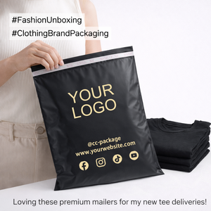 定制设计环保粉色 Co-ex Ldpe 聚乙烯邮寄袋运输信封邮寄袋用于服装服饰代发货 - Product Image 2