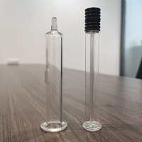 Emballage de seringue en verre à double chambre de qualité médicale supérieure avec tige de piston