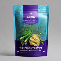 Bolsas Stand-Up de Plástico con Cierre Zip y Ventana Mate, de Alta Barrera, Grado Alimenticio, para Mezcla de Frutos Secos Picantes, Marca Privada