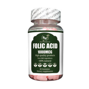 OEM ODM Suplemento de Salud Ácido Fólico Orgánico Gomitas de Fertilidad Suplementos Vitamina B Complejo Gomitas de Ácido Fólico - Product Image 6