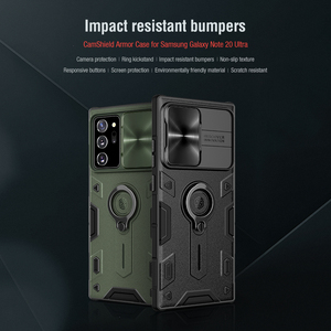 <span class=keywords><strong>Nillkin</strong></span> เคสกันกระแทกสำหรับ Samsung Note 20,เคสพิเศษแบบมีแหวนขาตั้ง <span class=keywords><strong>Camshield</strong></span> เกราะป้องกันกล้องแบบเลื่อนได้ - Product Image 2