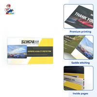 Catalogue publicitaire créatif réutilisable 200g 110x110mm, marque de mode élégante, promotion d'entreprise, publicité
