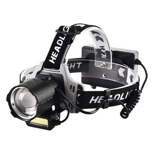 Lampe frontale V80 rechargeable à LED, 3 piles 18650, pour la pêche nocturne en plein air, la randonnée sur la plage - Product Image 1
