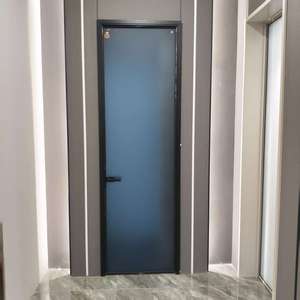 Porte battante manuelle ultra-fine <span class=keywords><strong>RG45</strong></span> étanche en alliage d'aluminium moderne sans rupture thermique pour cuisine, salle de bain et bureau - Product Image 5