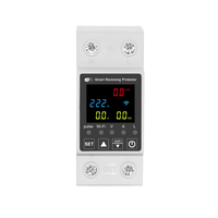Protecteur intelligent WiFi à réenclenchement automatique 63A 230V AC, disjoncteur intelligent avec compteur d'énergie, protection contre les surtensions/sous-tensions