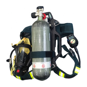 Système SCBA professionnel pour les pompiers, 3L, 300 bars, communication intégrée, respirateur intégral, certifié EN137, fibre de carbone - Product Image 1