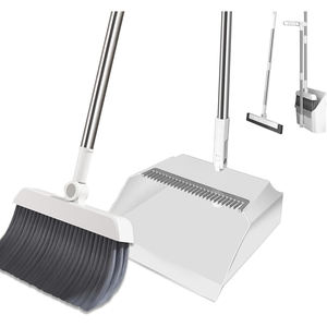 Factory Hot Sale Brooms and Stand up Dust <b>Pan</b> Sets Home Cleaning With Long <b>Handle</b> Broom and Dustpan - Product Image 1