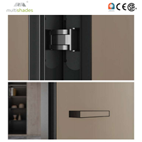 Porte intérieure moderne minimaliste en bois massif MULTISHADES avec isolation acoustique et quincaillerie dissimulée pour chambre et salle de bain – Lignes épurées