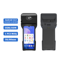 Actualizado Android 5,0 pulgadas 4G todo en uno caja registradora móvil fuera de línea Terminal restaurante Software máquina de mano Pos