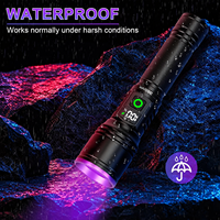 Brightenlux Wiederaufladbare 365nm Schwarzlicht-Taschenlampe Haustier-Flecken-Detektor mit Leistungsanzeige für Hausreinigung & Hotelinspektion