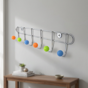 Perchero de Pared Moderno y Colorido de Madera con Ganchos para Abrigos, Sombreros, Bolsos y Ropa, para Sala de Estar, Entrada, Dormitorio, Baño, Muebles para el Hogar - Product Image 3