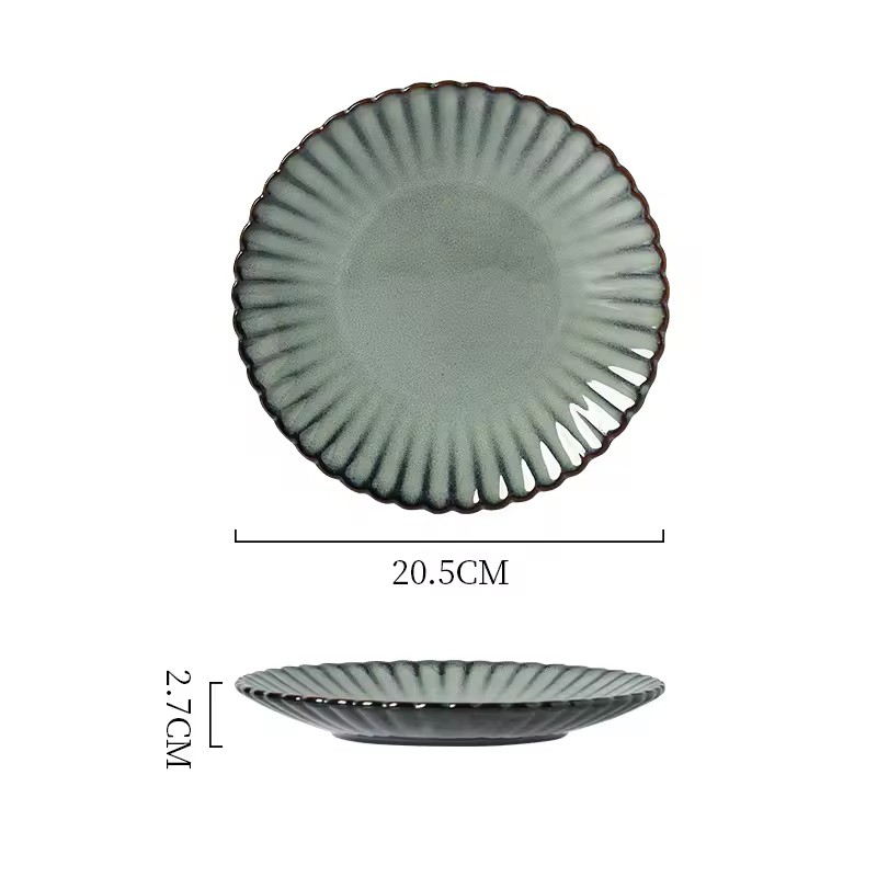 Fog Green plate-8 inch