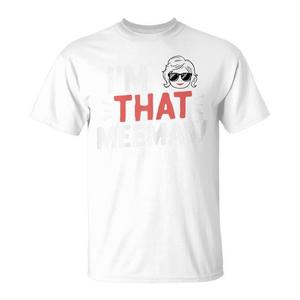 T-shirt That Meemaw in cotone bianco, girocollo, manica corta, unisex, per adulti, regalo per riunioni di famiglia - Product Image 1