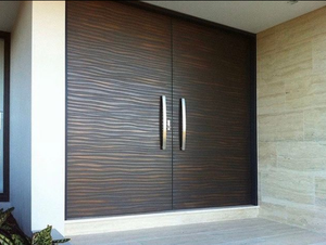 Minimalismo moderno Tesoro al aire libre Bronce Perla Pátina Pseudo Panel de metal líquido suave - Product Image 3