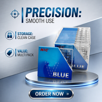 Nouvel Arrivage Original CE Dental NIC V-Blue Niti Engine Use Manual Reciprocating File 25mm Rouge 4 Pcs/Boîte