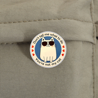 Pin de Esmalte con Diseño de Gato, Broche de Gatito, Insignia de Solapa, Joyería Divertida, Regalo para Amigos, Venta al por Mayor