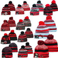 2021 gestrickte NFL Mützen Winter mützen für 32 Teams CARDINAL
