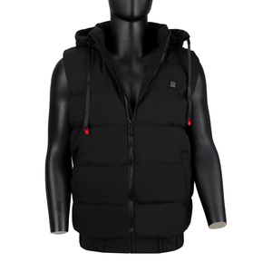 Gilet à capuche chauffant personnalisé Sports de plein air utilisation coupe-vent cordon ourlet température en trois étapes gilet chauffant chaud - Product Image 1