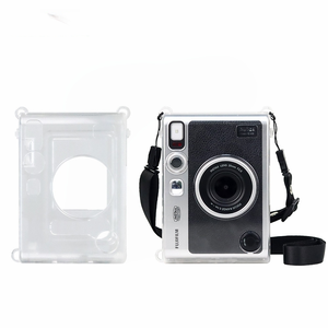 Coque <span class=keywords><strong>Instax</strong></span> <span class=keywords><strong>Mini</strong></span> <span class=keywords><strong>EVO</strong></span>, coque rigide transparente transparente en PC avec sangle, protection anti-rayures - Product Image 2