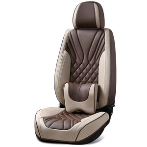 Housse de Siège de Voiture de Luxe Ensemble de Coussins en Cuir Imperméable Jaune Bleu Profond <span class=keywords><strong>Siege</strong></span> pour Toyota - Product Image 6