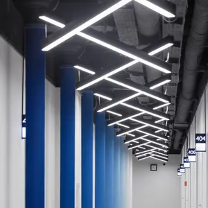 2.4M 80W Plafond Kantoor Hanger Lineaire Led Latten Licht Koppelbaar Hangend Led Lineair Licht