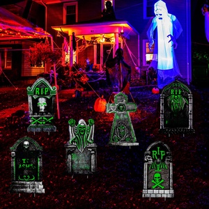 <span class=keywords><strong>Halloween</strong></span> bia mộ nơi chèn Thời Trung Cổ Retro PP nhựa cho hội đồng quản trị sân trang trí cắt kích thước tùy chỉnh 2-12 mét - Product Image 3