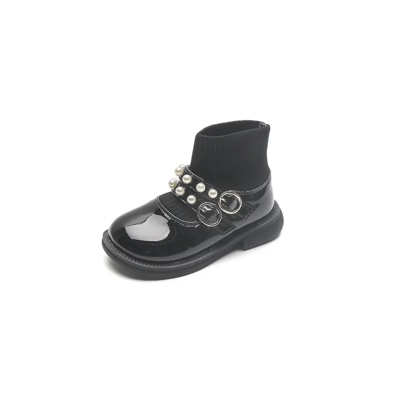 NIAN OEM Madchen Stiefel new cute baby high-top children small leather autumn little girl's shoes