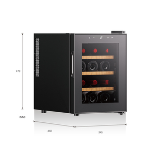 Enfriador de Vino Personalizado de Fábrica para <span class=keywords><strong>12</strong></span> <span class=keywords><strong>Botellas</strong></span> de 33 Litros, el Mejor Refrigerador de Vino Termoeléctrico Independiente para el Hogar con Puerta de Vidrio - Product Image 3