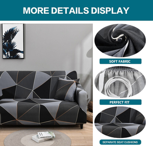 优质供应商防滑沙发套拉伸设计印花Lshape沙发套批发沙发套3 2和1座 - Product Image 2